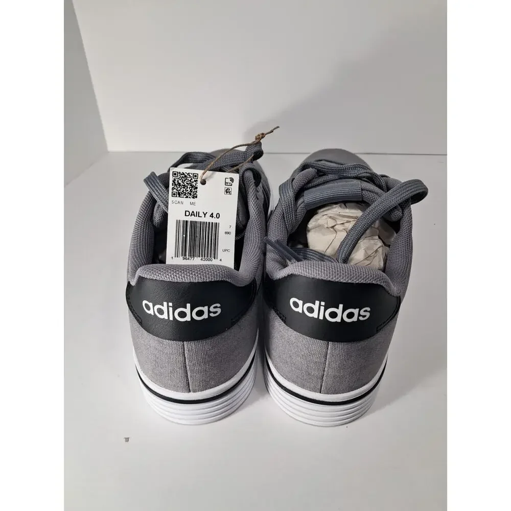 Adidas Daily 4.0 Sneaker Color Gray Size Mens 7.5 Womens 8.5